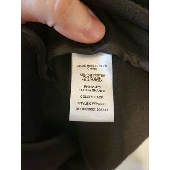 Catherine Malandrino Black Zip Up Blazer Suit Coat size XL - Picture 3 of 4